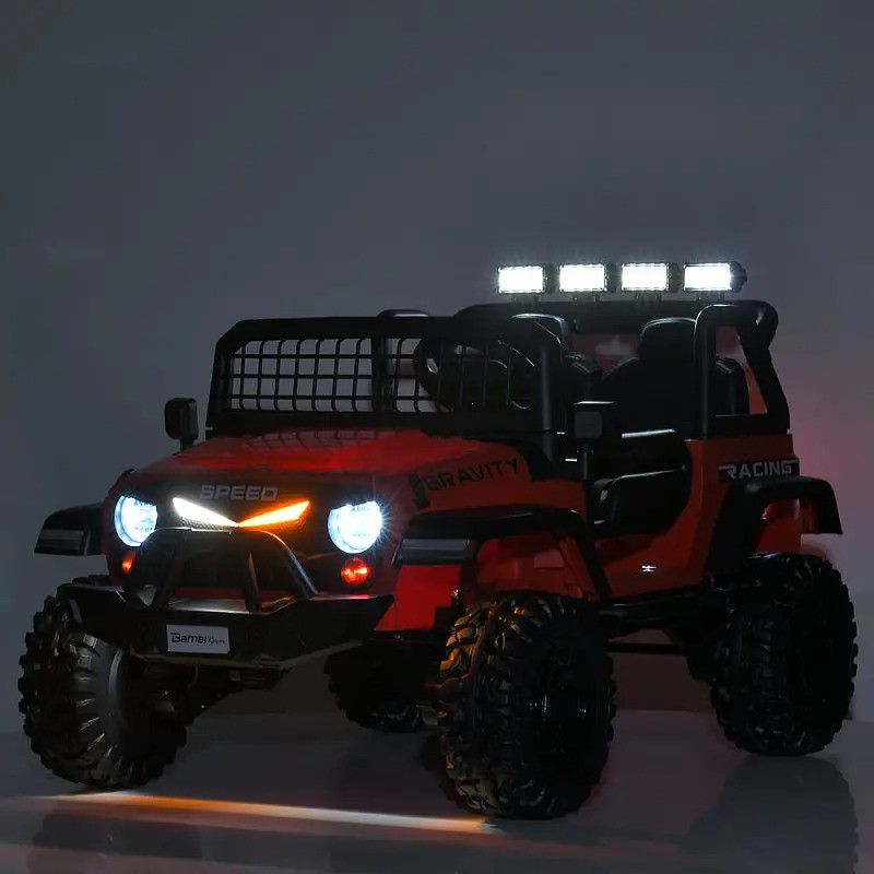Дитячий електромобіль Джип Bambi Racer M 6376EBLR-10 до 50 кг, зелений