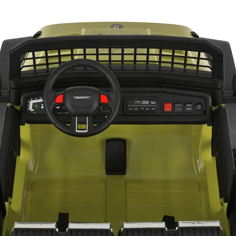 Дитячий електромобіль Джип Bambi Racer M 6376EBLR-10 до 50 кг, зелений