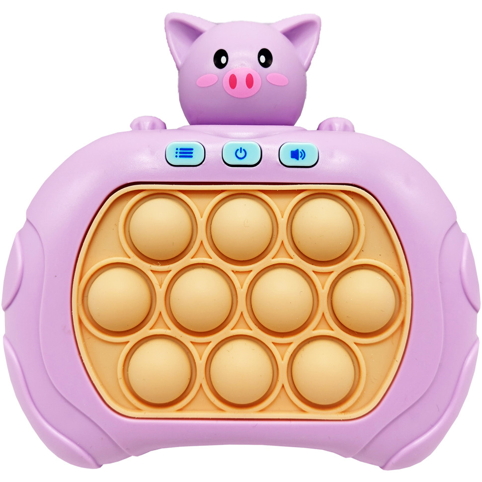 Электронная приставка Pop It консоль Quick Push Puzzle Game Fast Bambi 01-06-05(Violet) антистресс