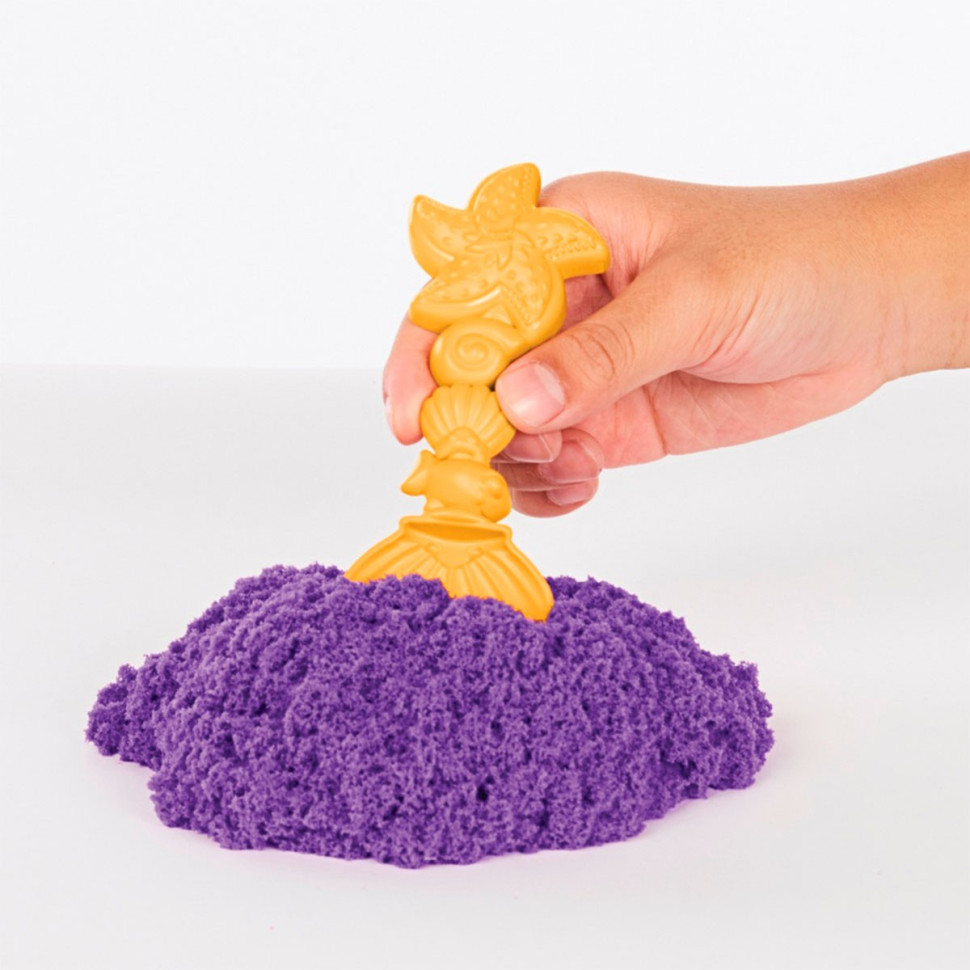 Набор песка для детского творчества «V2 Замок из песка» Kinetic Sand 71402 фиолетовый 454 г 