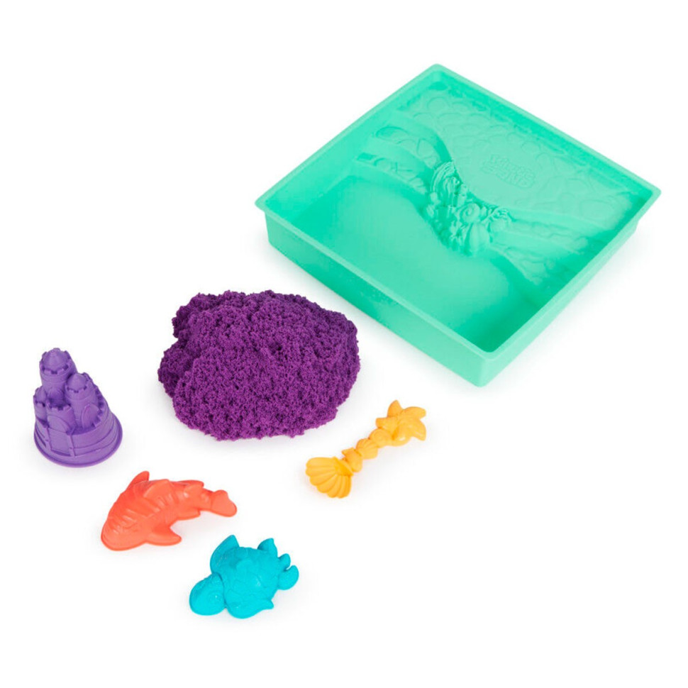 Набор песка для детского творчества «V2 Замок из песка» Kinetic Sand 71402 фиолетовый 454 г 