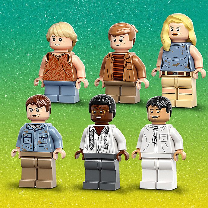 Конструктор LEGO Jurassic Park Центр відвідувачів: Атака тиранозавра й раптора 76961, 693 деталі 