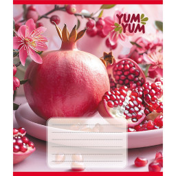 Тетрадь ученическая "Фрукты" Leader 036-580143L-3 в линию, 36 листов 