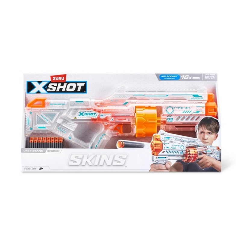 Швидкострільний бластер Skins Last Stand SPECTER X-Shot Zuru 36518Q (16 патронів)