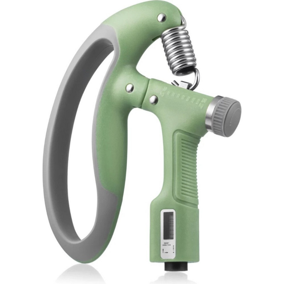 Эспандер кистевой со счетчиком PP-4403 PowerPlay PP_4403_Green 10-100 кг, с регулируемой нагрузкой