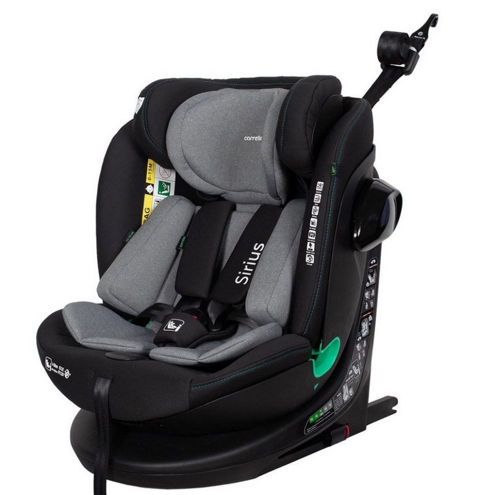 Автокресло детское Sirius Carrello CRL-8808 Sky Grey, i-Size 40-150 см ISOFIX