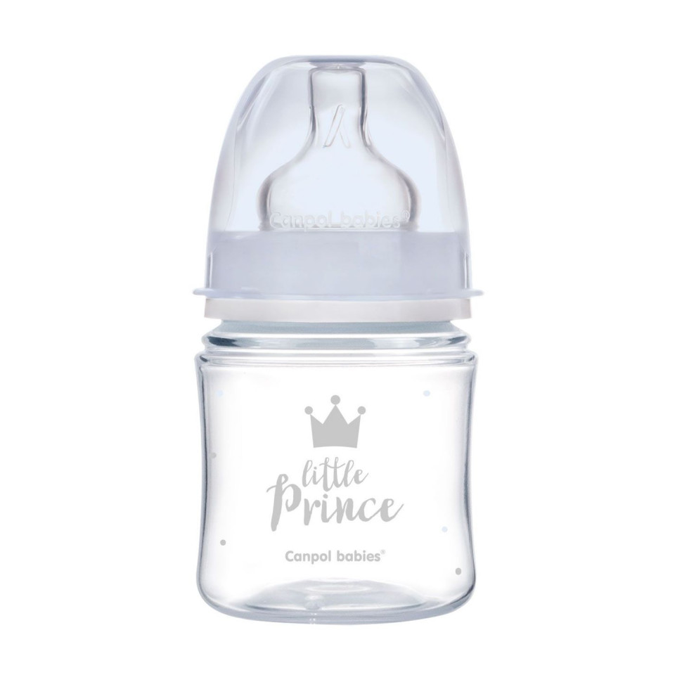 Пляшечка антиколікова з широким отвором Royal baby Canpol babies 35/234_blu 240 мл