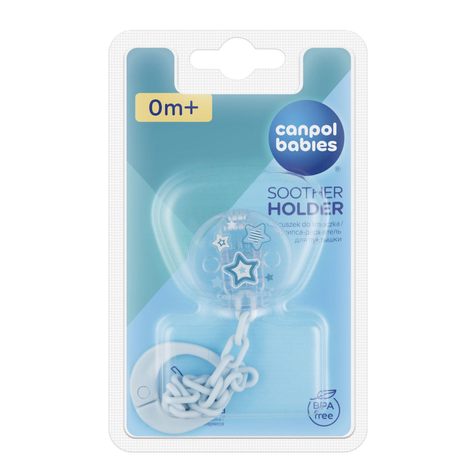 Ланцюжок до пустушки Newborn Baby Canpol babies 10/877_blu синій
