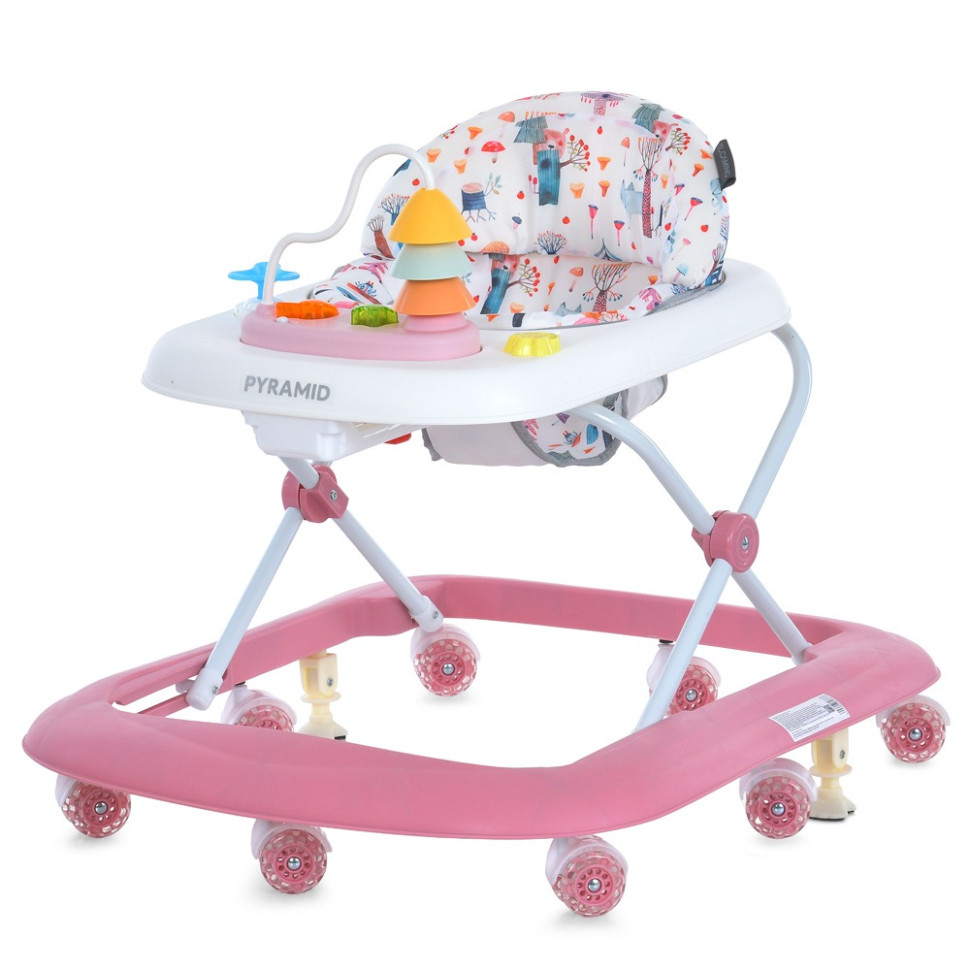 Детские Ходунки Pyramid El Camino ME 1217 Pink, музыка, свет