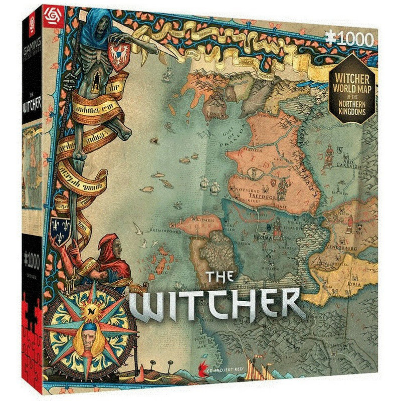 Пазл класичний Witcher 3 Northern Kingdoms Puzzles GoodLoot 5908305242994, 1000 елементів