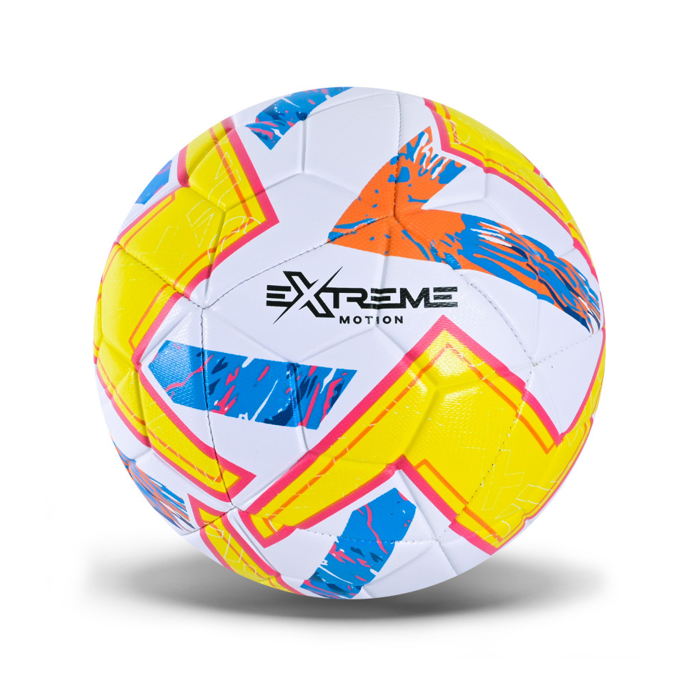 М'яч футбольний Extreme Motion FB25673(Yellow-Orange) розмір №5, PU, ​​400 гр