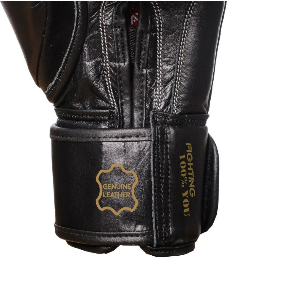 Боксерские перчатки Indiana PowerPlay PP_3014_10oz_Black, Черные (натуральная кожа) 10 унций