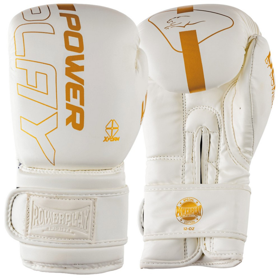 Боксерские перчатки 3089 Alpha PowerPlay PP_3089_16oz_White, размер 16 унций