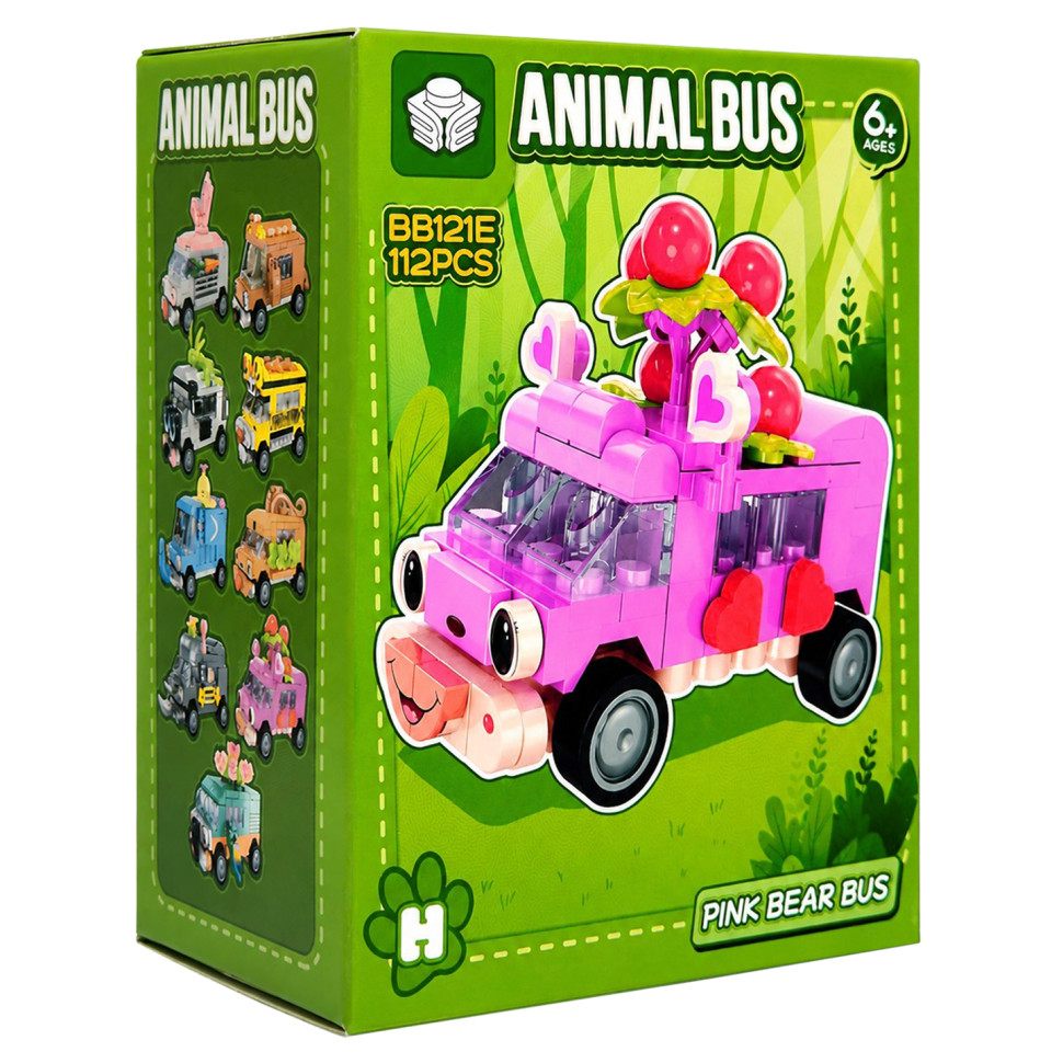 Дитячий конструктор Pink Bear Bus Bambi BB121E-H серії 
