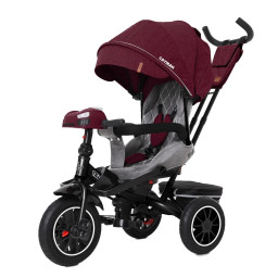 Велосипед трехколесный "CAYMAN" Tilly T-381/7 Красный лен, с пультом и усиленной рамой Велосипед трехколесный "CAYMAN" Tilly T-381/7 Красный лен, с пультом и усиленной рамой