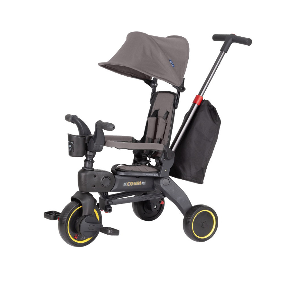 Дитячий триколісний велосипед COMBI Tilly T-392 GREY, сірий