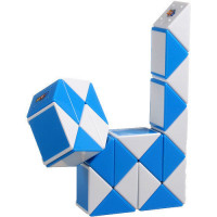 Змейка рубика Змейка біло-блакитна в коробке Smart Cube SCT401s                                     