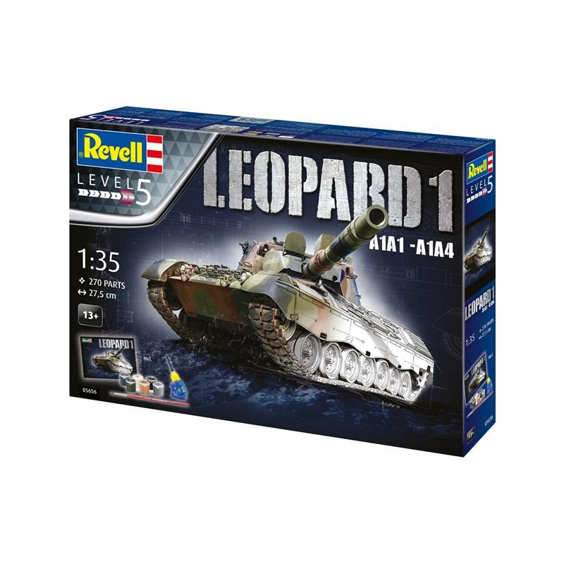 Сборная модель-копия Танк Leopard 1 A1A1-A1A4 Revell RVL-05656 уровень 5 масштаб 1:35