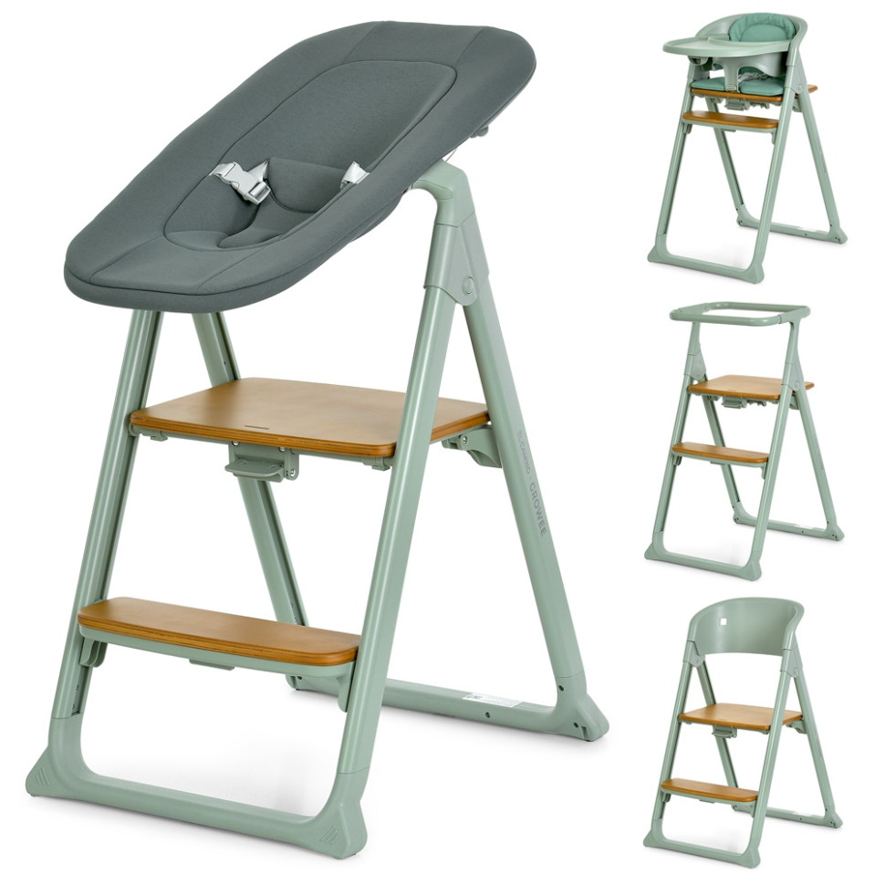 Детский стульчик для кормления 4 в 1 GROWEE El Camino ME 1222 Sage Green