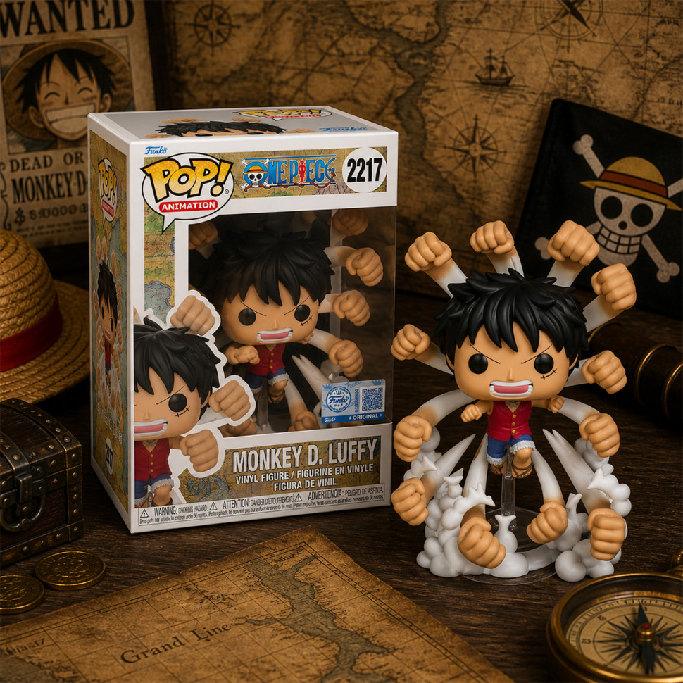 Игровая фигурка Луффи (Гома Гома но Пулемет Гатлинга) Funko POP! 92222 серии 