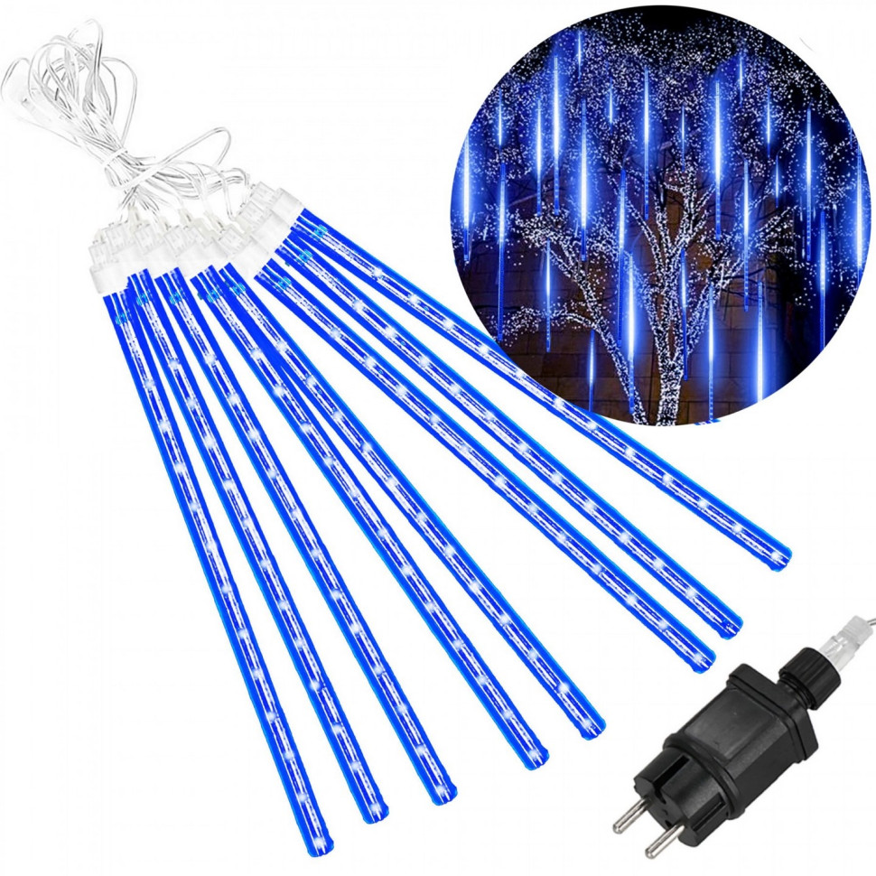Гірлянда метеоритний дощ Springos CL1215, 3 м 144 LED, Blue