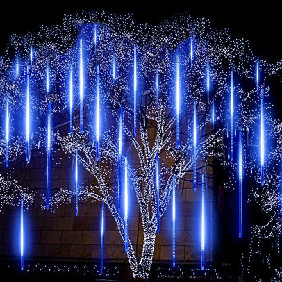 Гірлянда метеоритний дощ Springos CL1215, 3 м 144 LED, Blue