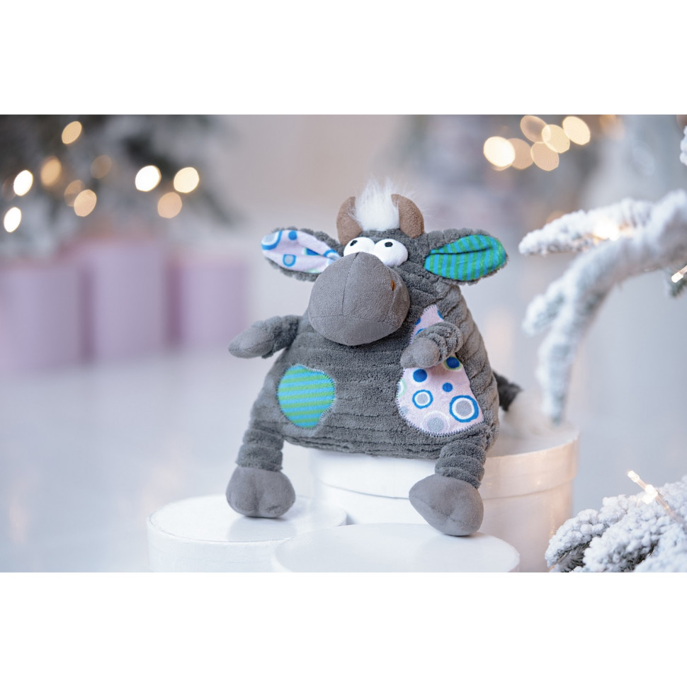 Мягкая игрушка Same Toy Корова/Бык (серый) 18 см A1004/18