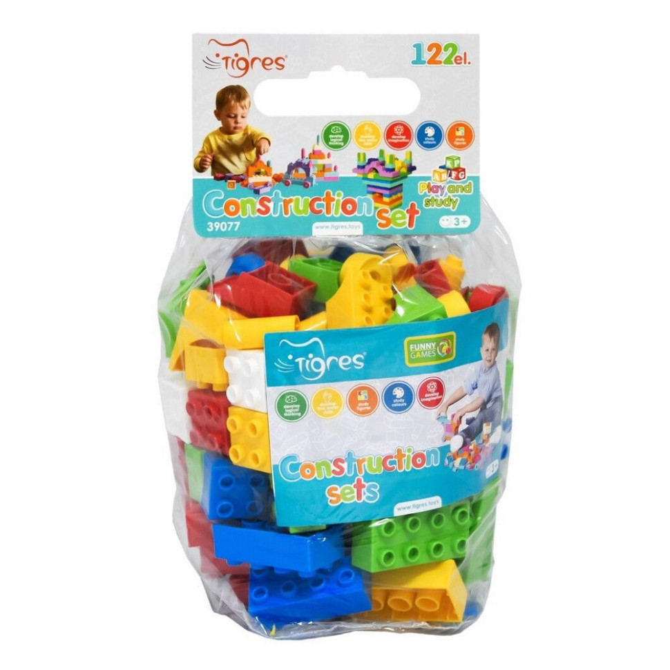 Конструктор детский Tigres 39077(Color) 122 деталей