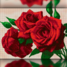 Алмазна вишивка на підрамнику "Три троянди" The Wortex Diamonds TWD10021
