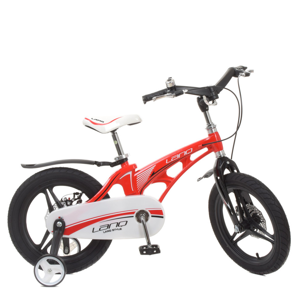 Велосипед дитячий LANQ WLN1646G-3 16 дюймів, червоний по цене 4 793 грн.