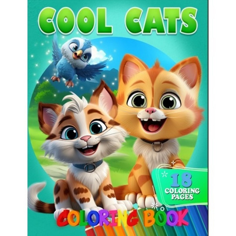 Раскраска для детей Cool Cats Jumbi А05122407 формат А4