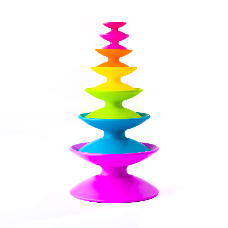 Пирамидка Spoolz Fat Brain Toys FA181-1 Цветные катушки