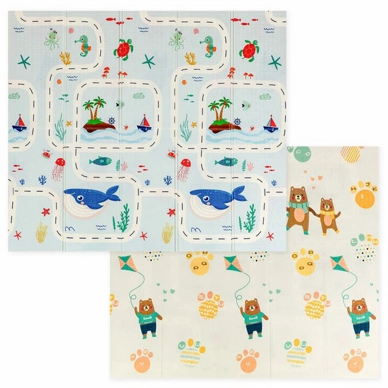 Детский термоковрик двухсторонний Sticker Wall SW-00003036, 177 х 195 х 0,7 см