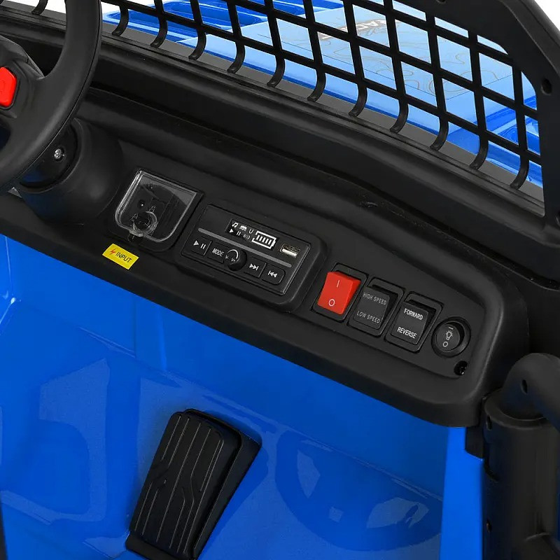 Дитячий електромобіль Джип Bambi Racer M 6376EBLR-4 до 50 кг, синій