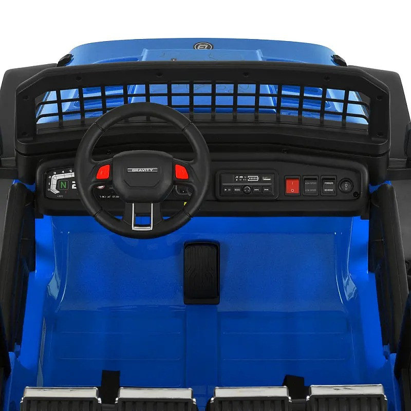 Дитячий електромобіль Джип Bambi Racer M 6376EBLR-4 до 50 кг, синій