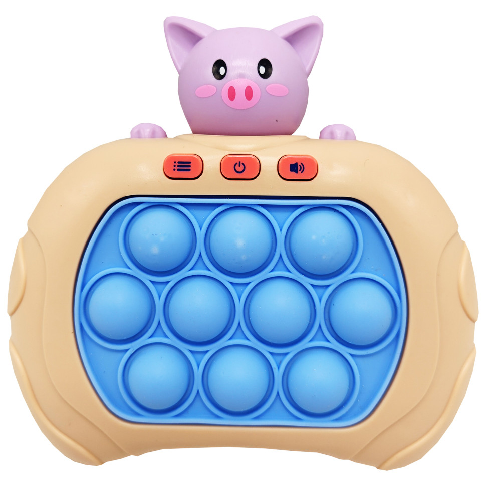 Электронная приставка Pop It консоль Quick Push Puzzle Game Fast Bambi 01-06-05(Beige) антистресс