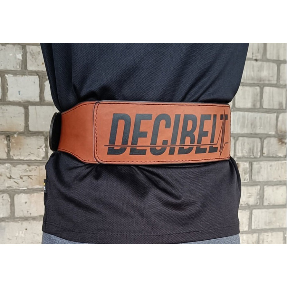 Пояс атлетический DeciBelt EasyFit EFTB-BRXS (кожа) коричневый, XS