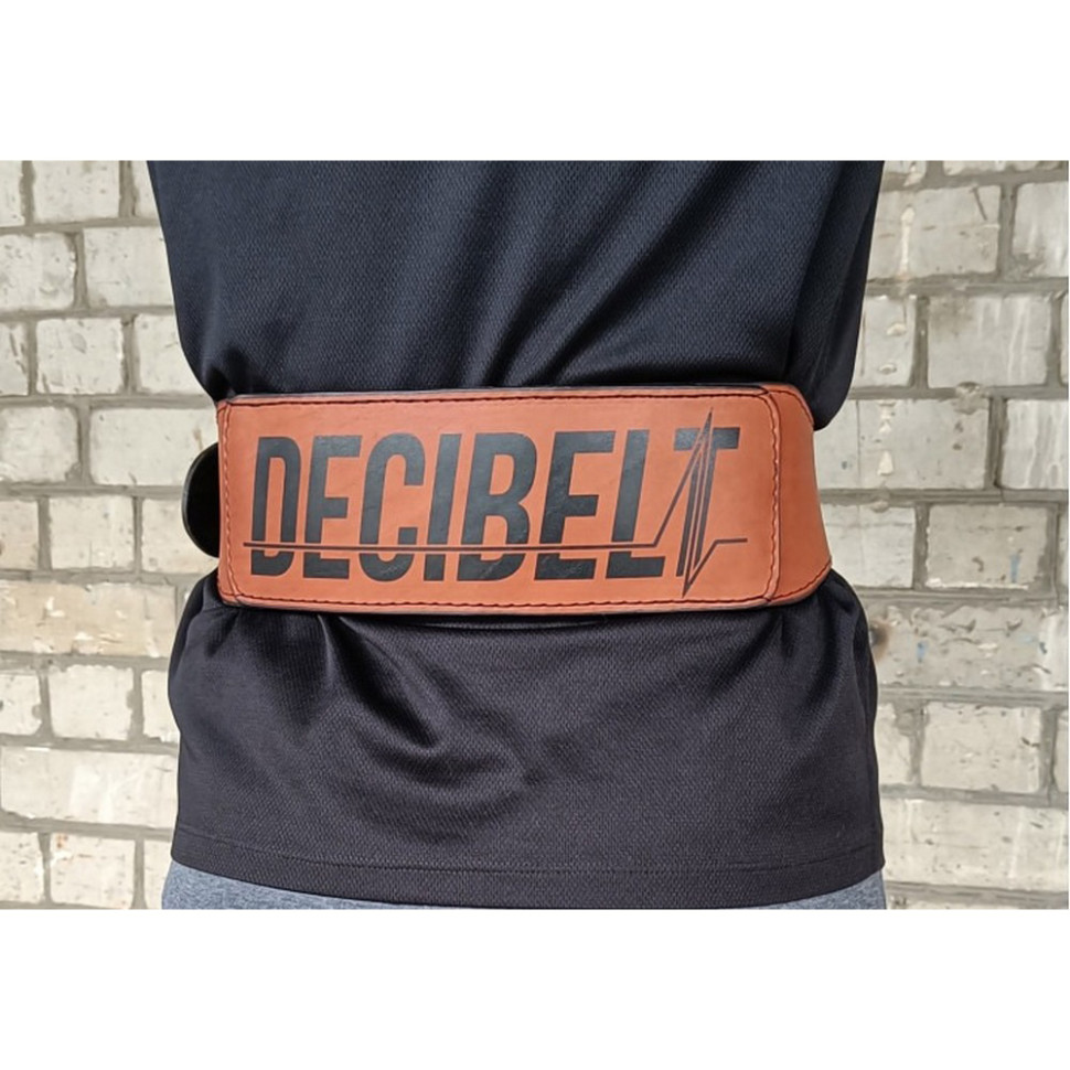 Пояс атлетический DeciBelt EasyFit EFTB-BRXS (кожа) коричневый, XS