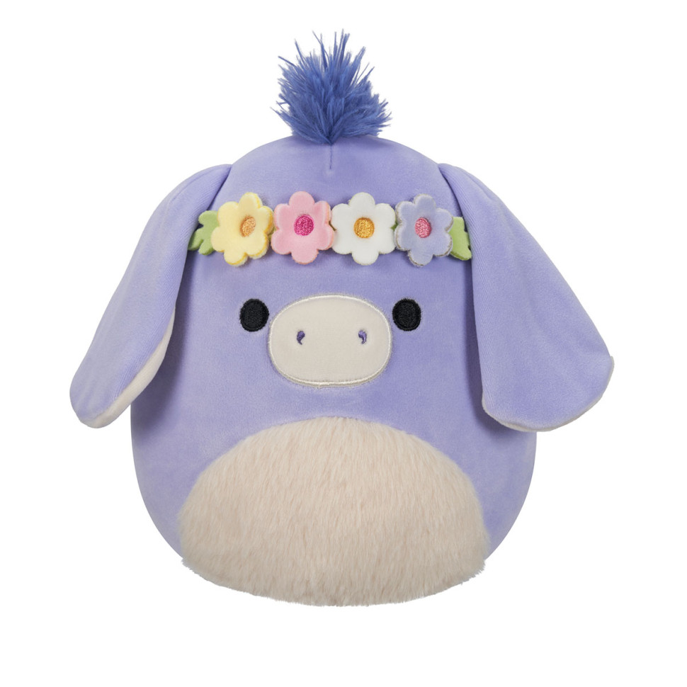 Мягкая игрушка Ослик Миланда в веночке Squishmallows SQER00833, 19 см