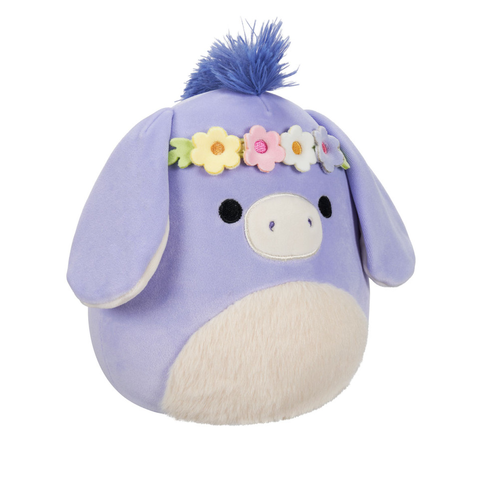 Мягкая игрушка Ослик Миланда в веночке Squishmallows SQER00833, 19 см