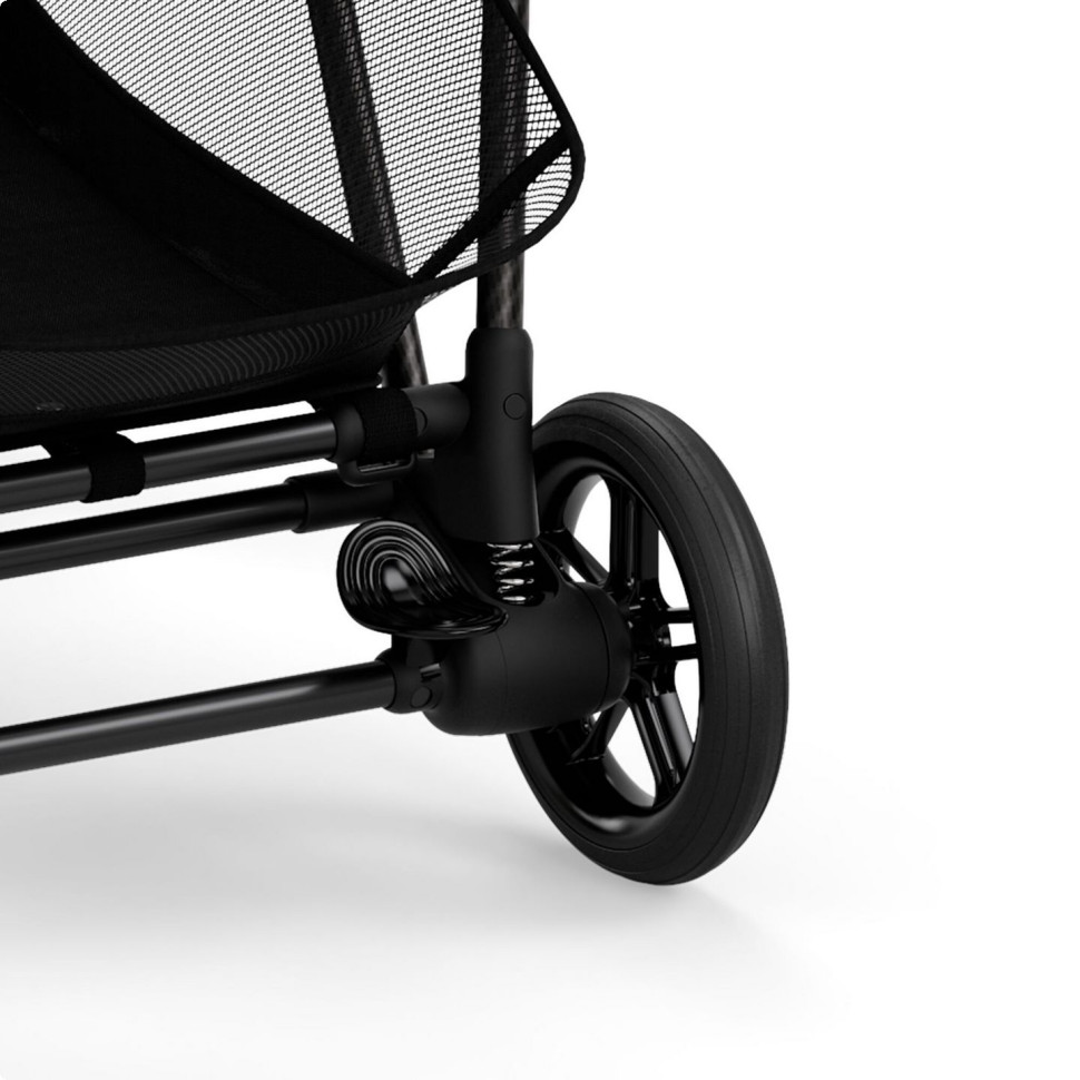 Прогулочная коляска Melio Carbon Cybex 522002639 Moon Black с бампером