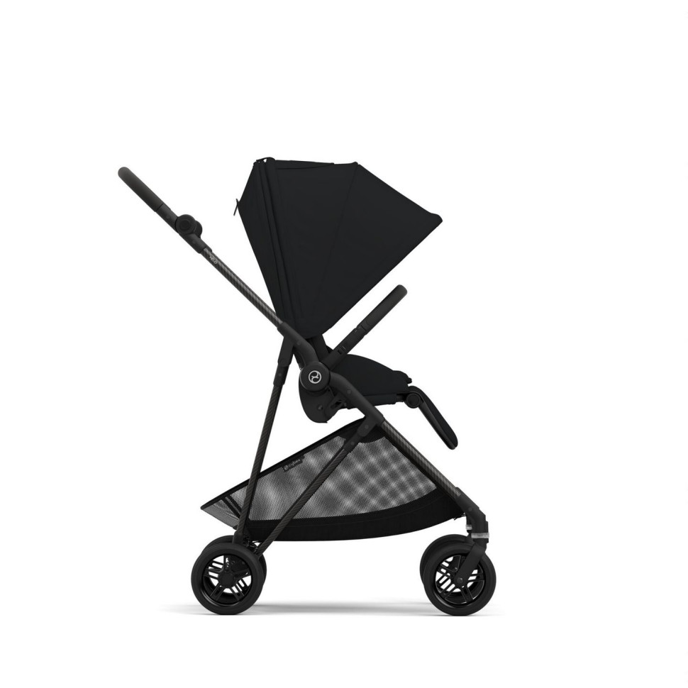 Прогулочная коляска Melio Carbon Cybex 522002639 Moon Black с бампером