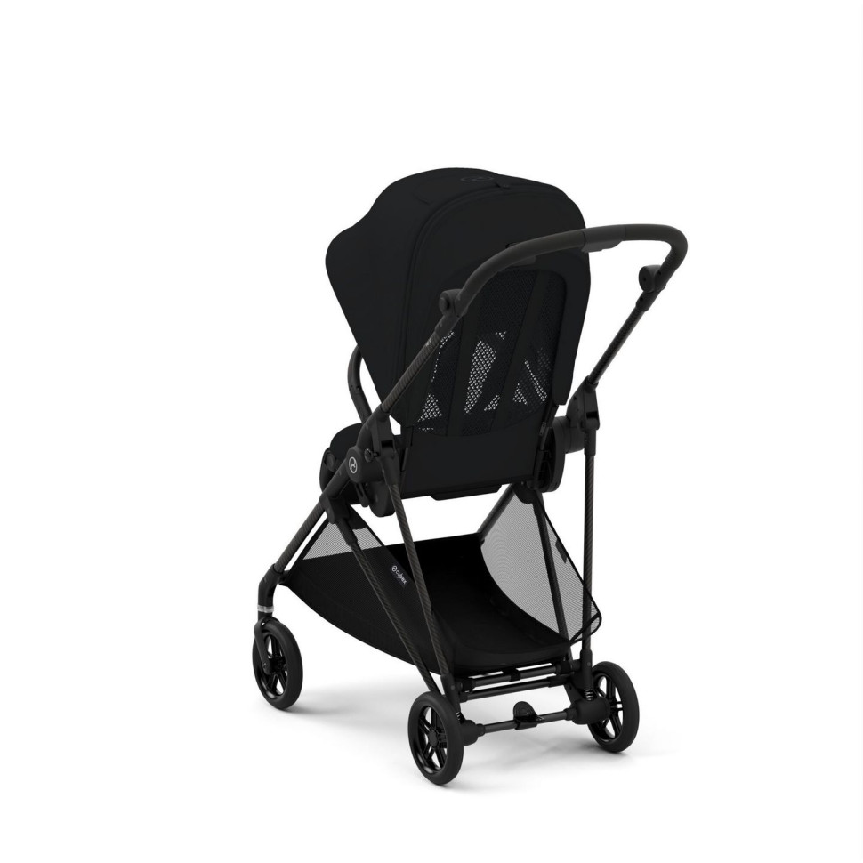 Прогулочная коляска Melio Carbon Cybex 522002639 Moon Black с бампером