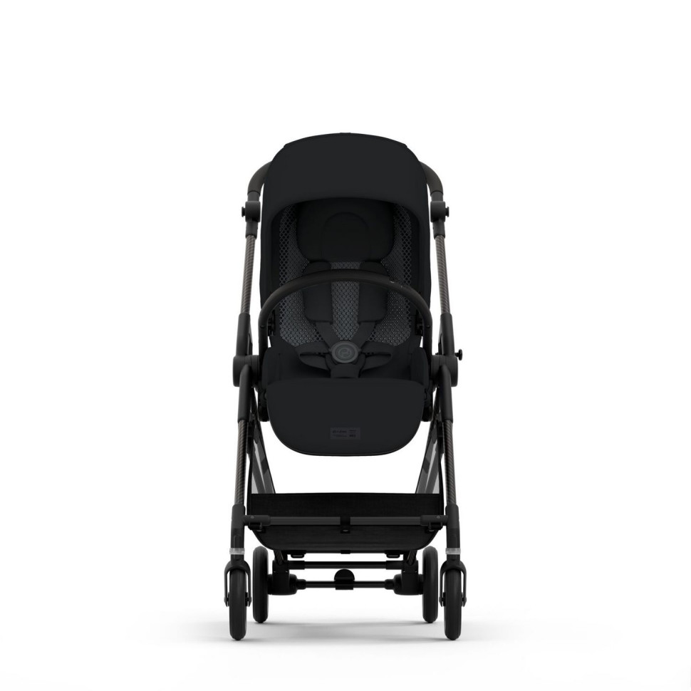 Прогулочная коляска Melio Carbon Cybex 522002639 Moon Black с бампером