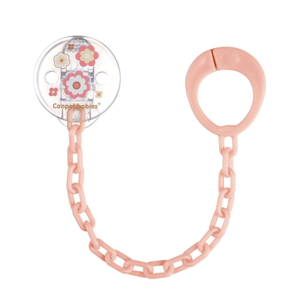 Цепочка к пустышке Newborn Baby Canpol babies 10/877_pin розовый