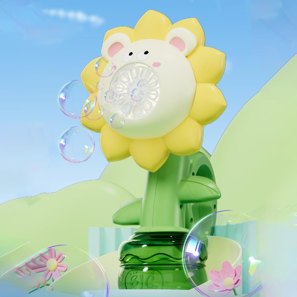 Мыльные пузыри Flower Bubble Machine Bambi BJC-5A(Bear-Yellow) со светом