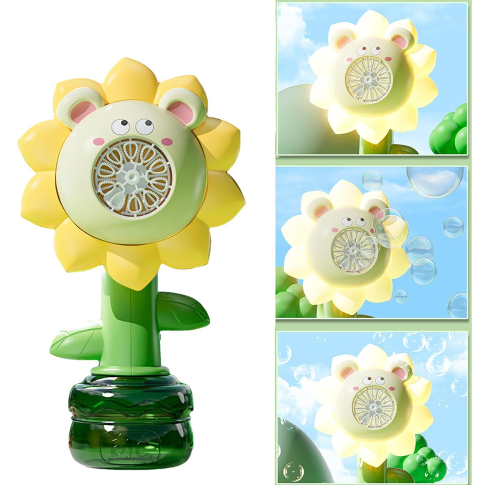 Мыльные пузыри Flower Bubble Machine Bambi BJC-5A(Bear-Yellow) со светом
