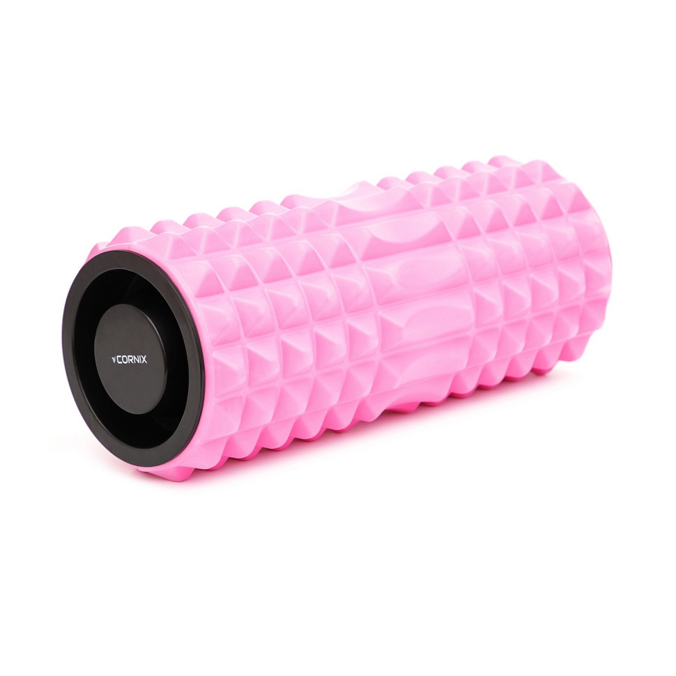 Массажный ролик (валик, роллер) Cornix XR-0339 Pink 33 x 14 см