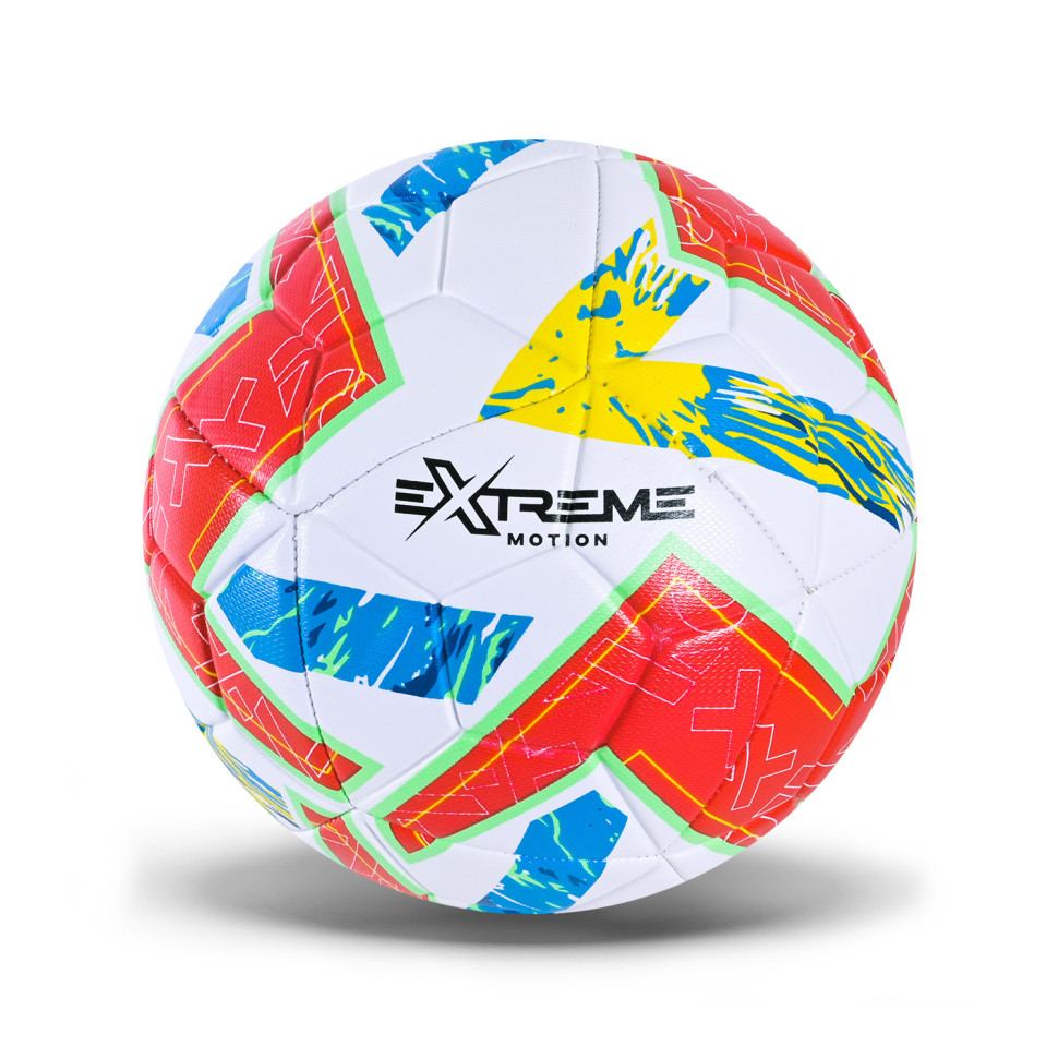 М'яч футбольний Extreme Motion FB25673(Red-Yellow) розмір №5, PU, ​​400 гр