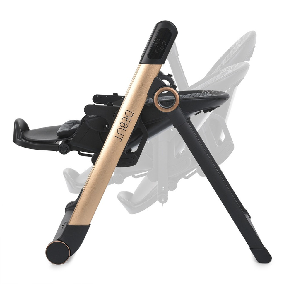 Стульчик-качели El Camino ME 1102 DEBUT Posh Black р/к, эл.прив., для кормления, 5- точен.рем.